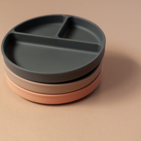 Silicone Suction Plate (Muted Pink)