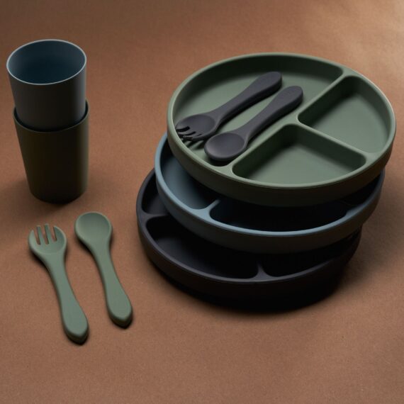 Silicone Suction Plate (Sage)