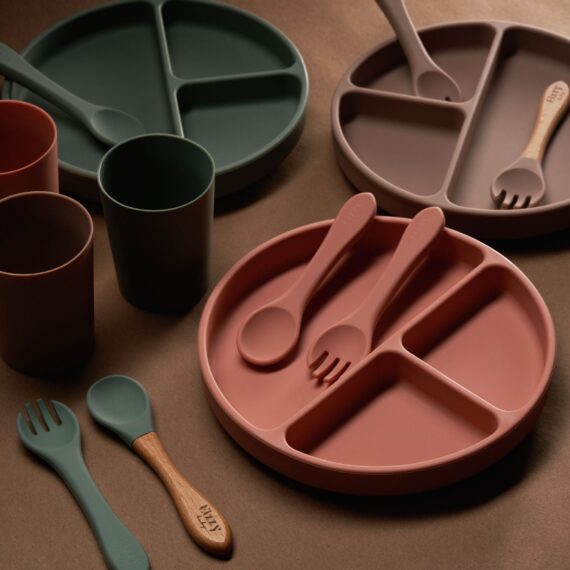 Silicone Suction Plate (Sage)