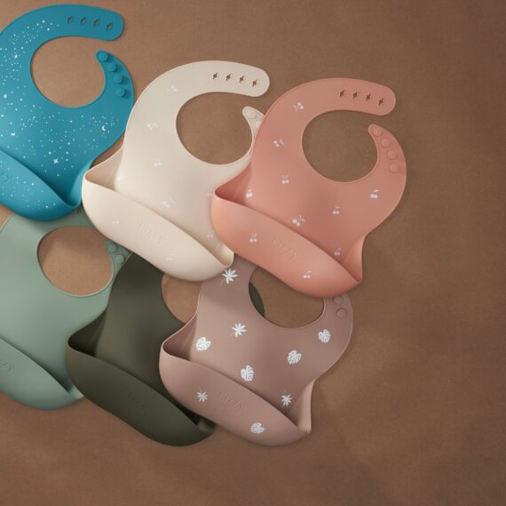 Baby Silicone Bib (Very Blush)