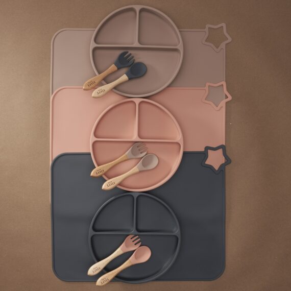 Silicone Suction Plate (Dark Grey)