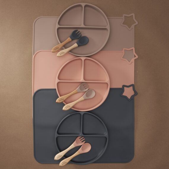 Bamboo Spoon and Fork Set (Taupe)