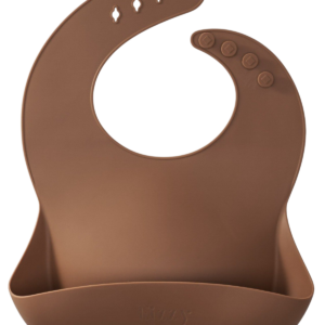 Baby Silicone Bib (Cocoa)