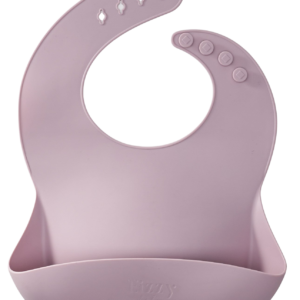 Baby Silicone Bib (Mauve)