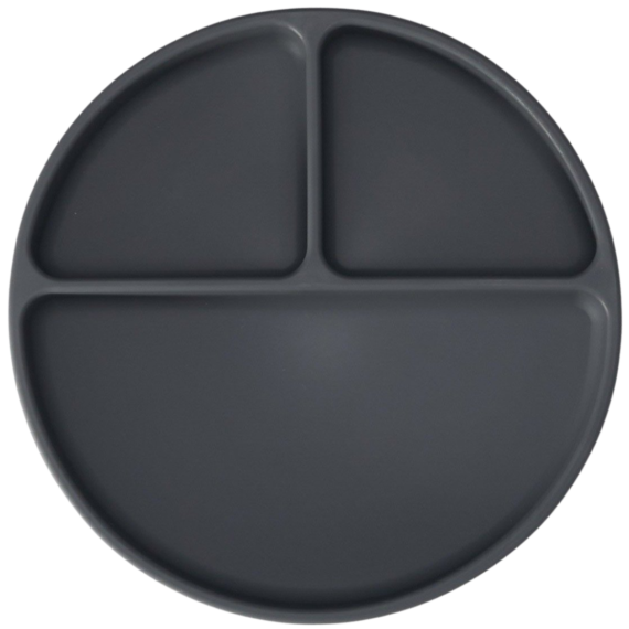 Silicone Suction Plate (Dark Grey)
